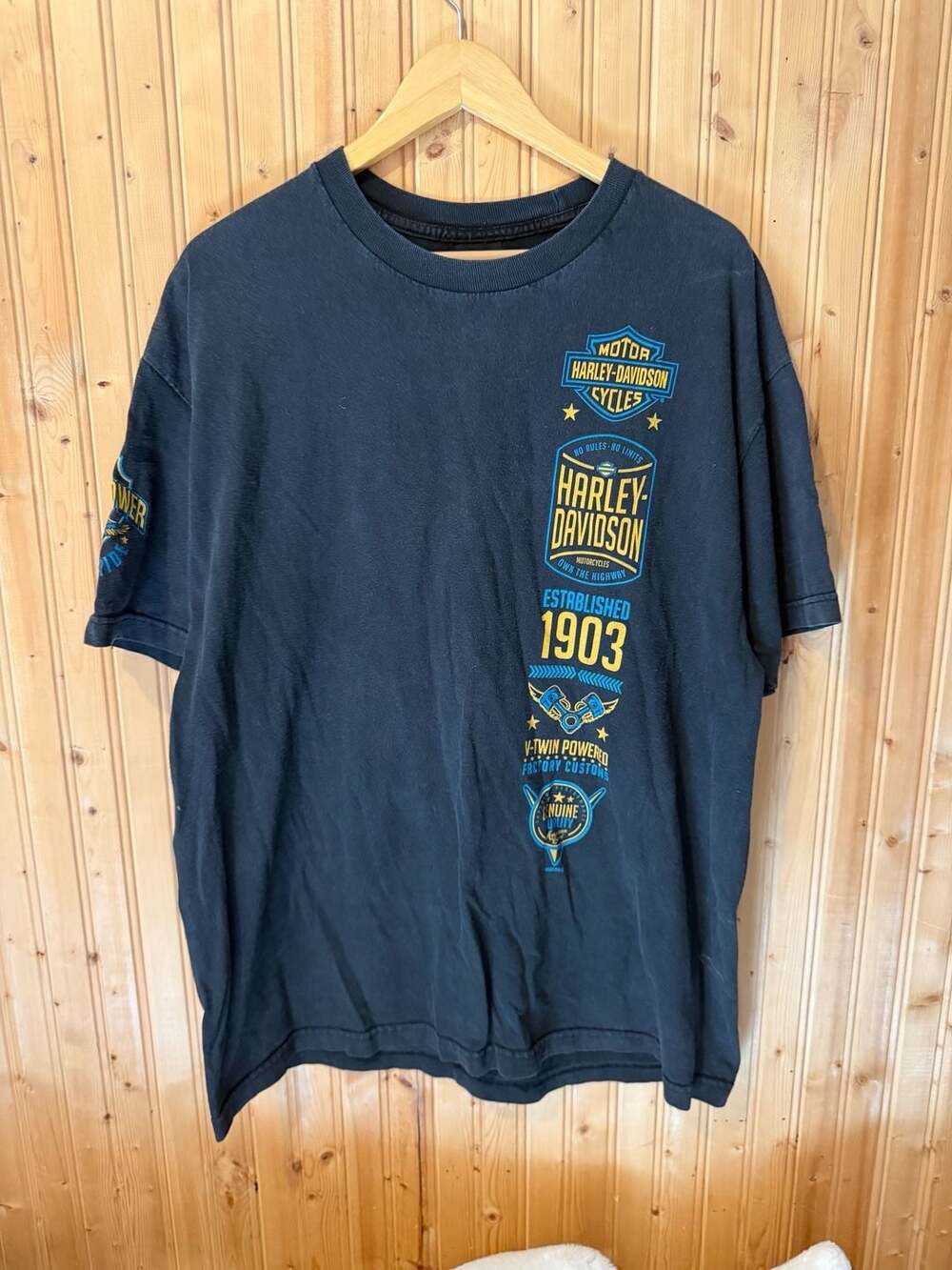 Harley-Davidson Daytona Beach Tiki Motorcycle Graphic T-Shirt